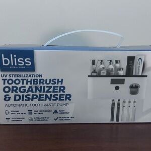 Bliss Uv sterilization ,toothbrush Organizer, and automatic toothpaste pump